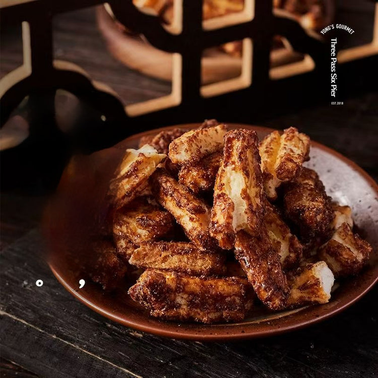 Crispy Airy Sticky Rice Cake Bars, Brown Sugar Infusion, Sweet Caramelized Layers, Puffed Light Texture, Ningbo Specialty Snack, Perfect for Sharing, Festivals, or Daily Cravings, 250g