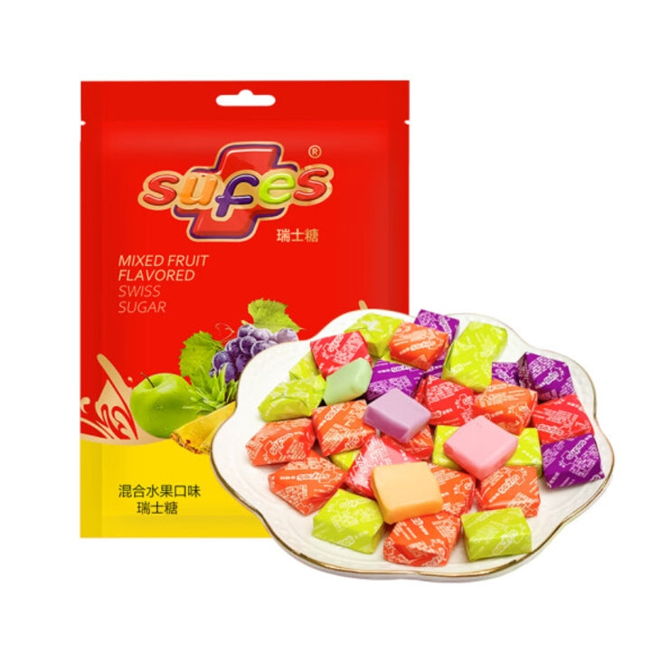 Soft candy, Mixed fruit, Fruity, Chewy, Festive candy, Hand gift, Student candy, Bag, Wedding Snack, 500g/17.64oz* bag (Pack of 1)