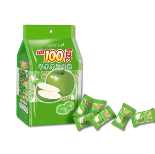Fruit gummy, Apple flavor, Gummy, Sweet and sour, Fruity, casual snacks, Wedding candy, Malaysia, 150g/5.29oz* bag (Pack of 1)