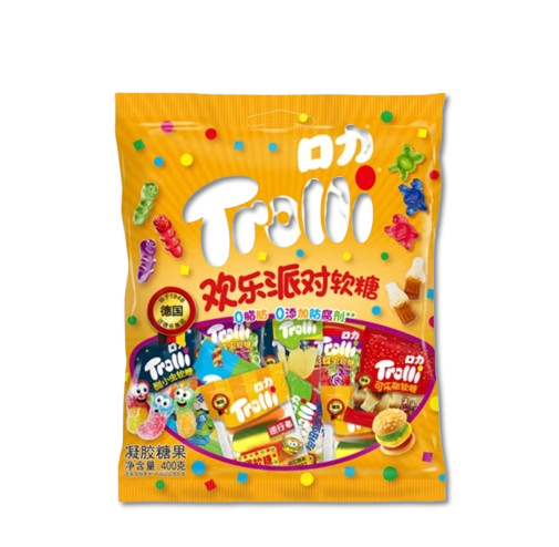 Mix and match Gummy candy, Q-shot, Fruity, a variety of flavors, New Year snacks, Individual packaging, Casual snacks, 400g/14.11oz* bag (Pack of 1)