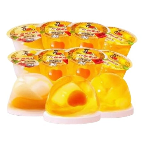 Honey Orange Jelly Pure Honey Orange Flavor Tangy Fruit Bits Jelly Real Fruit Bits Inside Refreshing Jelly Treat Traditional Chinese Snack Ideal for On-the-Go Snacking 200g/1pack