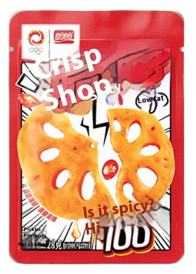 Lotus Root Slices Sour & Spicy, Sweet & Tasty, Healthy & Low Fat, Casual Vegetarian 196g/7pcs