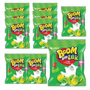 ORION Chili Salt Dipped Mango Gummy Candy: Sweet & Sour Spicy Crystal Jelly, Gluten-Free Vegan Snack, Southeast Asian Flavor, Vietnamese Limited Exotic Treat Sweety Snack – 10 Packs of 23.5g Each