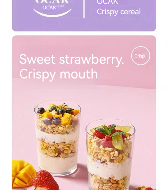 OCAK Cereal Strawberry Fruit Cereal Oatmeal