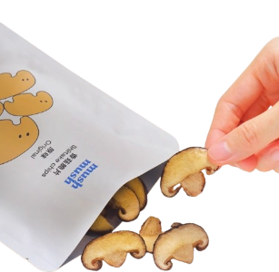 Mixed - Flavor Sliced Mushrooms: Thin - Cut, Crispy, Refreshing & Aromatic. Tender, Smooth, Uniquely - Shaped. 75g (3 Packs)