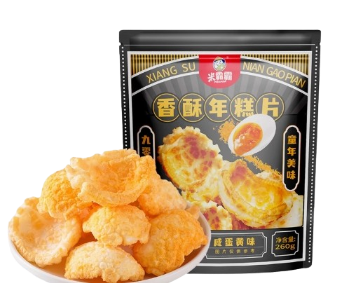 Rice - based Cracker: Bursting with Rich Rice Aroma, Crispy and Tasty. Golden and Inviting, with a Mellow Flavor. 260g/Bag