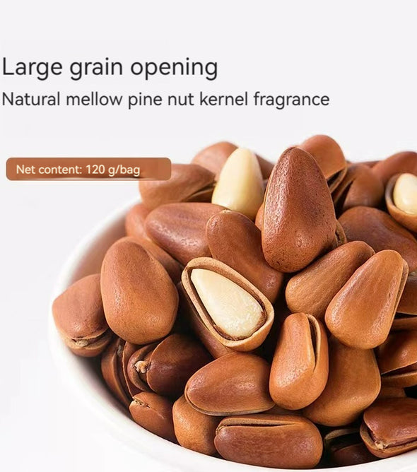 XUEJICHAOHUO Two bags of open-ended pine nuts