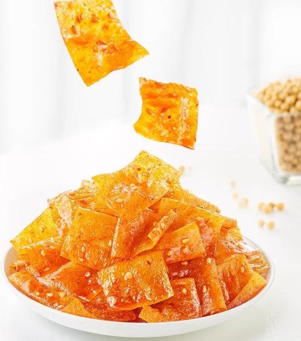 3Pack Latiao, Spicy Dried Bean, Spicy and crispy Curd Hot Spicy Strips, Chinese Spicy Snack, Childhood Nostalgia Snack, Vegan, Instant for Office 6.34Oz 卫龙香辣豆皮