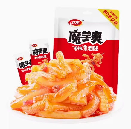 Konjac Spicy Strips Sticks, Moyushuang, Hot Strips, Latiao Fragrant Spicy Flavor, Konjac snacks, Chinese Snack Food (20 Packs Inside Box) 14Oz