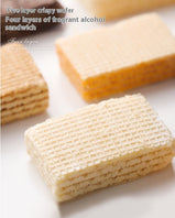 Wafer biscuit, Ice cream flavor, Sweet taste, Individual packaging, Easy to carry, Office and movie enjoyment, Hand gift, Christmas, Imported from Russia, 278g/9.81oz* tin