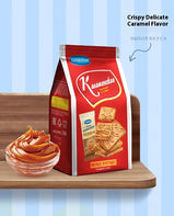Biscuits, Caramel taste, Crisp taste, Independent packaging, Easy to carry, Suitable for office eating, Meal replacement, Hand gift, Casual snacks, 300g/10.58oz* bag