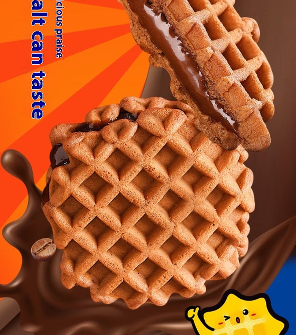 Sandwich cookies, Chocolate flavor, Mellow taste, Sweet and soft, Soft shell, Individual packaging, Casual snacks, 340g/11.99oz* box (Pack of 9)