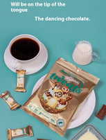 Chocolate + popping candy mixed new experience, Pop, Mouth to feel the tongue dancing, Casual snacks, Accompanied by hand gift, 180g/6.35oz* bag (Pack of 12)