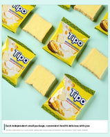 Dry bread, Durian flavor, Crisp and delicate, Fruity flavor, Independent packaging, Easy to carry, With hand gift, Casual snacks, Imported from Vietnam, 270g/9.52oz* bag