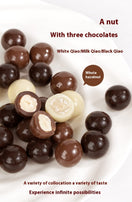 Chocolate beans, Dark chocolate filled, Christmas, Hand gifts, Nut snacks, Suitable for office use, Afternoon tea heart, Shipped with 300g/10.58oz* box