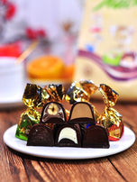 Filled chocolate, Multi-flavor mix, Sweet entrance, Mellow taste, Casual snacks, Christmas, Hand gift, Imported from Russia, 200g/7.05oz* box