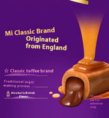 Toffee, Chocolate flavor canned, Wedding candy, Sweet taste, Independent packaging, Easy to carry, Suitable for office food, With hand gifts, Casual snacks, 253g/8.92oz* cans