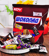 Bonbons, Chocolates, Mixed candies, Sweet taste, Individual packaging, Suitable for any occasion, Casual snacks, Christmas, Imported from Russia, 408g/14.39oz* bag (Pack of 1)
