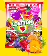 Lollipop, 5 blended flavors, Cola flavor, Pineapple, Orange, Individual package, Sweet and Sour, Snack, Happy Candy, Contains 50 lollipops, 350g/12.35oz* bag (Pack of 1)
