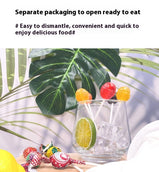 Lollipop, 5 blended flavors, Cola flavor, Pineapple, Orange, Individual package, Sweet and Sour, Snack, Happy Candy, Contains 50 lollipops, 350g/12.35oz* bag (Pack of 1)