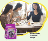 Fruit gummy candy, Black currant flavor, Gummy candy, Q-shot, Individual packaging, Suitable for office food, Casual snacks, Imported from Malaysia, 320g/11.29oz* bag (Pack of 1)