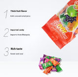 Fruit gummy, 5 flavors blend, Gummy, Q-shot, Individual packaging, Suitable for office food, Casual snacks, Imported from Malaysia, 320g/11.29oz* bag (Pack of 1)