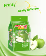 Fruit gummy, Apple flavor, Gummy, Sweet and sour, Fruity, casual snacks, Wedding candy, Malaysia, 150g/5.29oz* bag (Pack of 1)