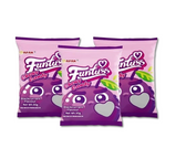 Fruit gummy, Black currant, Gummy, Sweet and sour, Individually packaged, Suitable for office food, Casual snacks, Imported from Malaysia, 30g/1.06oz*3 bags (Pack of 3)