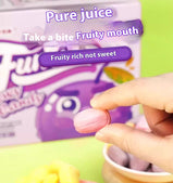 Fruit gummy, Black currant, Gummy, Sweet and sour, Individually packaged, Suitable for office food, Casual snacks, Imported from Malaysia, 30g/1.06oz*3 bags (Pack of 3)