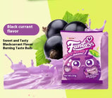 Fruit gummy, Black currant, Gummy, Sweet and sour, Individually packaged, Suitable for office food, Casual snacks, Imported from Malaysia, 30g/1.06oz*3 bags (Pack of 3)
