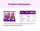 Fruit gummy, Black currant, Gummy, Sweet and sour, Individually packaged, Suitable for office food, Casual snacks, Imported from Malaysia, 30g/1.06oz*3 bags (Pack of 3)
