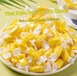 Fruit jelly, Durian flavor, Fruit-rich, New Year snacks, Thai flavor, Individual packaging, Contains 85 pieces, Casual snacks, 350g/12.35oz* bag (Pack of 1)