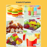 Mix and match Gummy candy, Q-shot, Fruity, a variety of flavors, New Year snacks, Individual packaging, Casual snacks, 400g/14.11oz* bag (Pack of 1)