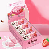 White chocolate, Strawberry flavor, Block row, Mellow taste, Silky mouth, Individual packaging, Easy to carry, Ready to eat, Hand gifts, Christmas, Valentine's Day, 156g/5.5oz* box (Pack of 12)