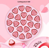 Milk filled chocolate, Mellow taste, Silky taste, Valentine's Day gift, Hand gift, Christmas, Gift box, Heart-shaped chocolate, For love, 110g/3.88oz* box (Pack of 21)