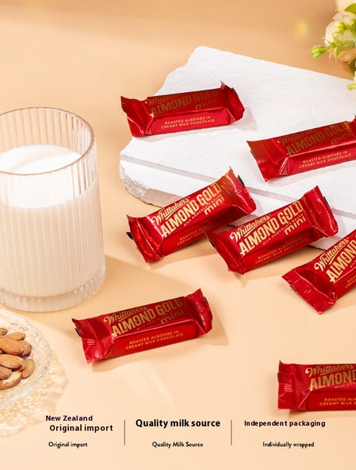 Almond filled Milk Chocolate, Rich taste, Almond filled, Individual Pack, Ready to eat, With hand gift, Christmas, Imported from New Zealand, 180g/6.35oz* bag (Pack of 12)