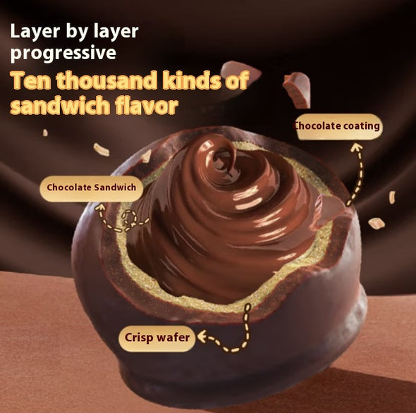 Filled chocolate, Taste mellow, Rich filled, Wedding candy, Send girlfriend, Pure cocoa butter, Hand gift, Christmas, 30pcs, Mexico imports, 450g/15.87oz* box（Pack of 1) (Full Size, Chocolate Flavor)