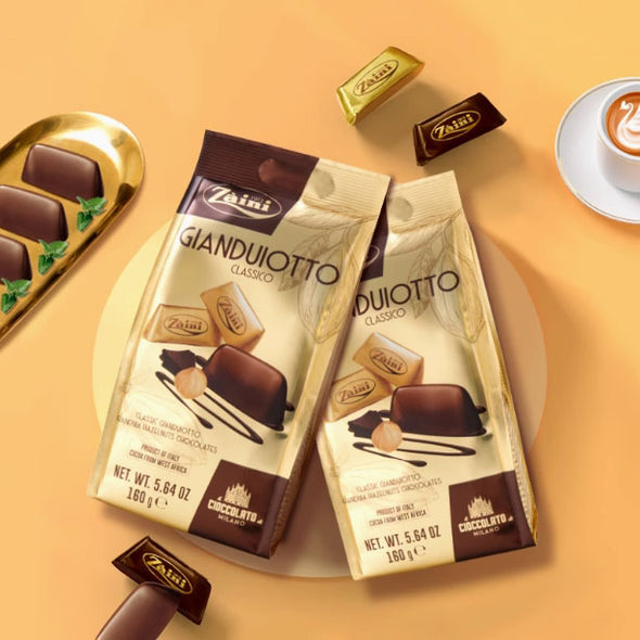 Chocolate, Classic Hazelnut, Chocolate Wedding stuffing, Treats Thanks, anniversaries, Christmas candy Gifts for family and friends, imported from Italy, 160g/5.64oz* bag