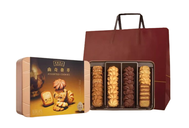 Cookie Biscuits: Original*8/Chocolate*8/Nut*5/Raisin Oat*5/Mellow Coffee*5/Lemon Honey*5. Six Tasty Flavors, Rich Aroma, Leisure Snacks, 244g per Box.