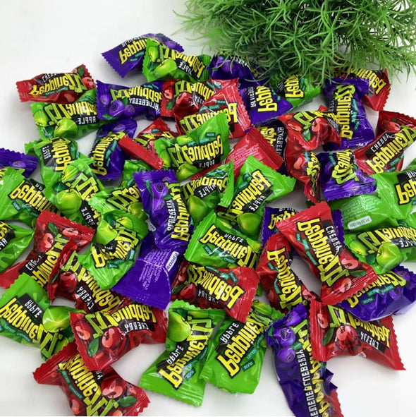 Fruit juice, blueberry, cherry, Apple, sweet, fruty low sugar, fruit drop, Happy candy, Christmas, 250g/8.82oz* bag (Pack of 1)