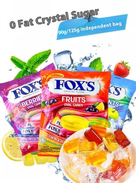 Crystal Candy, Fruit flavor, Mint flavor hard candy, bag, individual packaging, casual snacks, Happy candy, Christmas, imported from Indonesia, 90g/3.17oz*2 bags (Pack of 1)