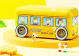 Cookie Biscuits: Chocolate8/Lemon Cheese8. Fine & Smooth Texture, Adorable Cartoon Design, in Bus-Shaped Gift Box. Leisure Snacks, 160g per Box.