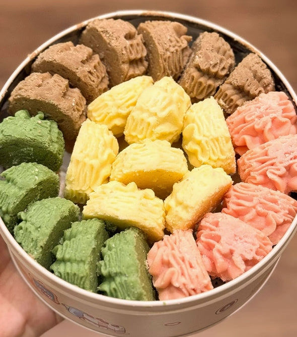 Handmade Butter Biscuits: Original/Chocolate/Strawberry/Matcha Flavor Cookies. Soft, Tasty, Crispy & Sweet. Ideal Leisure Snacks, 270g per Box.