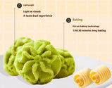 Butter Biscuits, Matcha Flavor. Melt-in-the-mouth, Soft, Crispy & Sweet. A Luxurious Feast for Taste Buds. Office & Leisure Snacks, 240g per Box.