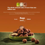 Hawaiian Macadamia Nut Filled Chocolate Beans, Nutty Chocolate with Pure Cocoa Butter. Smooth Dark Chocolate & Nutty Core, Ideal Christmas Leisure Snacks. 24g per Bag.