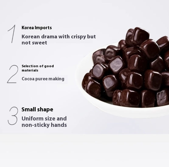 Korean Imported Black Mini Chocolate Beans in Can, Rich Dark Chocolate with Crispy Texture. Non-greasy & Not Overly Sweet. Ideal Christmas & Leisure Snacks. 86g per Can.