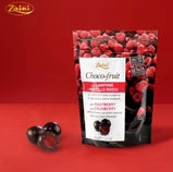 Italian Imported Zaini Raspberry & Cranberry Fruit-filled Dark Chocolate, Made with Pure Cocoa Butter. From Fruit Chocolate Series, Chocolate Beans. Perfect Leisure Snacks. 125g per Bag.
