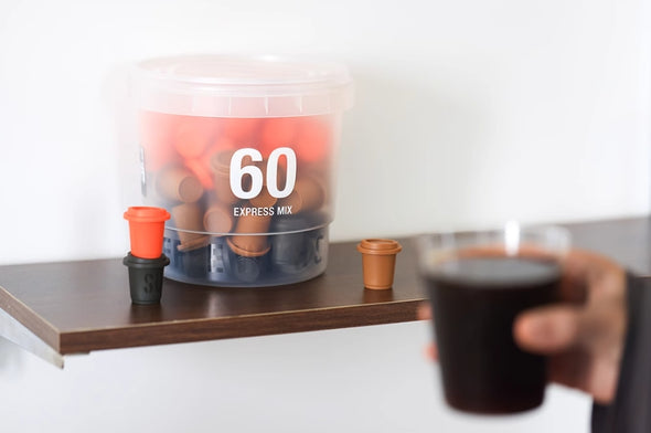 Quick-Drink Instant Coffee. Latte & Americano. Pure, Smooth and Irresistible. Ultra-Instant Freeze-Dried. Black Coffee Powder. Bucket. 2g x 60 Pieces.