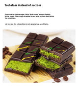 Dubai style chocolate bar ,Pistachio flavor,Dark chocolate,crispy sandwich chocolate ,Gift,Separately packaged,snacks,2.47oz（Pack of 1）