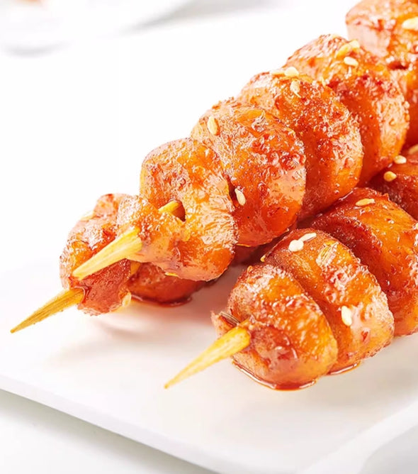 Latiao, Spicy Strips, Spicy Gluten, Roasted Gluten, Chinese Special Casual Snack Food, Low Sugar & Low Calories, Vegan 5.3oz (7 Individual Bags) 卫龙烤面筋